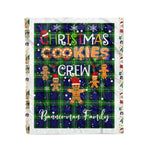 Personalized Gift Tartan Plaid Blanket Clan Bannerman With Christmas Cookie Baking Crew Christmas Gift Blanket, Plaid Blanket, Christmas Fleece Blanket, Christmas Blanket, Tartan Blanket, Scottish Blanket, Scotland Blanket, Family Name Blanket, Custom Blanket, Personalized Blanket