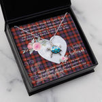 Sea Turtle Necklace Gift for My Beautiful Girlfriend Valentines Necklace Clan Broun Tartan Blue Turtle Necklace