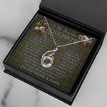 To My Beautiful Soulmate Necklace In Your Eyes I Have Found My Home Clan Brisbane Tartan Rising Phoenix Necklace