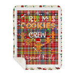 Personalized Gift Tartan Plaid Blanket Clan Drummond Of Strathallan With Christmas Cookie Baking Crew Christmas Gift Sherpa Blanket, tartan sherpa blanket,buffalo plaid sherpa blanket,christmas sherpa blanket,Christmas Throw Blanket,green plaid sherpa blanket,green sherpa blanket
