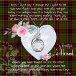 Rising Phoenix Necklace - Valentine Necklace Clan Buchan Tartan Gift for Girlfriend, Gift for My Wife Rising Phoenix Necklace