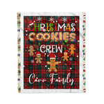 Personalized Gift Tartan Plaid Blanket Clan Carr With Christmas Cookie Baking Crew Christmas Gift Blanket, Plaid Blanket, Christmas Fleece Blanket, Christmas Blanket, Tartan Blanket, Scottish Blanket, Scotland Blanket, Family Name Blanket, Custom Blanket, Personalized Blanket