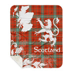 Sherpa Blanket - Tartan Blanket Thistle and Lion Scottish Clan Morrison Red Ancient Plaid Blanket, plaid sherpa blanket queen,purple sherpa blanket,queen sherpa blanket,queen size sherpa blanket,red sherpa blanket,scottish tartan blankets,sherpa blanket,sherpa christmas blanket