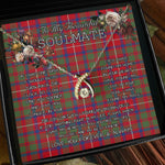 To My Beautiful Soulmate Necklace In Your Eyes I Have Found My Home Clan Shaw Tartan Wishbone Dancing Necklace