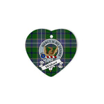 Wishart Scottish Clan Badge Plaid Christmas Ornaments Gift Heart Ornament Wishart Clan Tartan Ornaments, Plaid Ornament, christmas Ornament, plaid christmas ornament