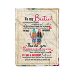 Scotstee Shop - Fleece Blanket - Bestie Gifts Letter To My Bestie Thank You Fleece Blanket