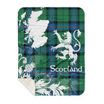 Sherpa Blanket - Tartan Blanket Thistle and Lion Scottish Clan Armstrong Ancient Plaid Blanket, plaid sherpa blanket queen,purple sherpa blanket,queen sherpa blanket,queen size sherpa blanket,red sherpa blanket,scottish tartan blankets,sherpa blanket,sherpa christmas blanket