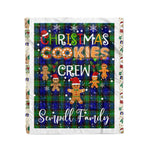 Personalized Gift Tartan Plaid Blanket Clan Sempill With Christmas Cookie Baking Crew Christmas Gift Blanket, Plaid Blanket, Christmas Fleece Blanket, Christmas Blanket, Tartan Blanket, Scottish Blanket, Scotland Blanket, Family Name Blanket, Custom Blanket, Personalized Blanket