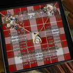 To My Beautiful Soulmate Necklace In Your Eyes I Have Found My Home Clan MacFie Tartan Wishbone Dancing Necklace