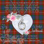 Rising Phoenix Necklace - Valentine Necklace Clan Fraser Ancient Tartan Gift for Girlfriend, Gift for My Wife Rising Phoenix Necklace