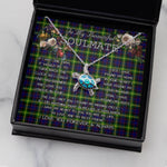Sea Turtle Necklace To My Beautiful Soulmate Necklace In Your Eyes I Have Found My Home Clan Watson Modern Tartan Blue Turtle Necklace
