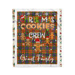 Personalized Gift Tartan Plaid Blanket Clan Grant of Edinchat With Christmas Cookie Baking Crew Christmas Gift Blanket, Plaid Blanket, Christmas Fleece Blanket, Christmas Blanket, Tartan Blanket, Scottish Blanket, Scotland Blanket, Family Name Blanket, Custom Blanket, Personalized Blanket