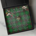 To My Beautiful Soulmate Necklace In Your Eyes I Have Found My Home Clan Kirkcaldy Tartan Crown Pendant Necklace