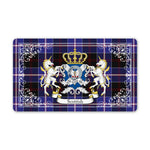 Doormat - Welcome Mat Scottish Dunlop Modern Clan Badge Tartan Door Mat, Plaid Doormat