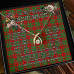 To My Beautiful Soulmate Necklace In Your Eyes I Have Found My Home Clan Cumming Modern Tartan Wishbone Dancing Necklace