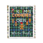 Scotstee Shop - Fleece Blanket - Personalized Gift Tartan Plaid Blanket Clan Morton With Christmas Cookie Baking Crew Christmas Gift Blanket