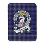 Scotstee Shop Tartan Plaid Blanket Fleming Clan Badge Scottish Tartan Plaid Sherpa Blanket, Tartan Blanket, Plaid Blanket, Scottish Blanket, Gift Christmas Blanket, Christmas Blanket, Mother Day Gift, Father Day Gift