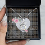 Rising Phoenix Necklace - Valentine Necklace Clan MacKay Weathered Tartan Gift for Girlfriend, Gift for My Wife Rising Phoenix Necklace