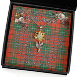 To My Beautiful Soulmate Sunflower Necklace In Your Eyes I Have Found My Home Clan MacAulay Ancient Tartan Jewelry For Girlfriend, Tartan Sunflower Pendant Necklace, Scottish Tartan Jewelry, valentine necklace, necklace girlfriend, necklace for wife, cute necklaces for girlfriend, jewelry for girlfriend, to my soulmate necklace, to my future wife necklace