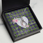 Rising Phoenix Necklace - Valentine Necklace Clan Arnott Tartan Gift for Girlfriend, Gift for My Wife Rising Phoenix Necklace