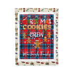 Personalized Gift Tartan Plaid Blanket Clan MacTavish With Christmas Cookie Baking Crew Christmas Gift Blanket, Plaid Blanket, Christmas Fleece Blanket, Christmas Blanket, Tartan Blanket, Scottish Blanket, Scotland Blanket, Family Name Blanket, Custom Blanket, Personalized Blanket