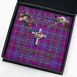 To My Beautiful Soulmate Necklace In Your Eyes I Have Found My Home Clan Jackson Tartan Cross Dancing Necklace