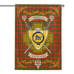 House Flag - Bruce Irish Shield Celtic Cross Tartan Garden Flag St Patrick's Day Garden Flag