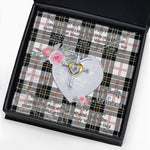 Gift For My Beautiful Girlfriend Necklace Valentine Necklace Clan MacPherson Modern Tartan Cross Dancing Necklace Scottish Tartan Jewelry