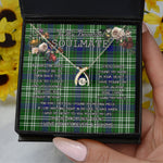 To My Beautiful Soulmate Necklace In Your Eyes I Have Found My Home Clan Tweedside Tartan Wishbone Dancing Necklace