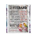Scotstee Shop - Personalized Gift Quote For Husband I Will Always Be With Husband Family Gifts Fleece Blanket