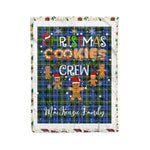 Personalized Gift Tartan Plaid Blanket Clan MacKenzie Modern With Christmas Cookie Baking Crew Christmas Gift Blanket, Plaid Blanket, Christmas Fleece Blanket, Christmas Blanket, Tartan Blanket, Scottish Blanket, Scotland Blanket, Family Name Blanket, Custom Blanket, Personalized Blanket
