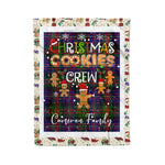Personalized Gift Tartan Plaid Blanket Clan Cameron Of Erracht Modern With Christmas Cookie Baking Crew Christmas Gift Blanket, Plaid Blanket, Christmas Fleece Blanket, Christmas Blanket, Tartan Blanket, Scottish Blanket, Scotland Blanket, Family Name Blanket, Custom Blanket, Personalized Blanket