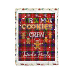 Personalized Gift Tartan Plaid Blanket Clan Tweedie Red With Christmas Cookie Baking Crew Christmas Gift Blanket, Plaid Blanket, Christmas Fleece Blanket, Christmas Blanket, Tartan Blanket, Scottish Blanket, Scotland Blanket, Family Name Blanket, Custom Blanket, Personalized Blanket