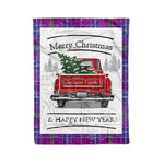 Tartan Blanket Vintage Red Truck with Christmas Tree Family Scottish Clan Jackson plaid blanket, red plaid blanket, buffalo plaid blanket, green plaid blanket, plaid fleece blanket, blue plaid blanket, red tartan blanket, tartan plaid blanket, black and white plaid blanket, , christmas plaid blanket, orange plaid blanket, tartan plaid throw blanket, pink plaid blanket, brown plaid blanket, buffalo check blanket