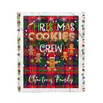 Personalized Gift Tartan Plaid Blanket Clan Charteris With Christmas Cookie Baking Crew Christmas Gift Blanket, Plaid Blanket, Christmas Fleece Blanket, Christmas Blanket, Tartan Blanket, Scottish Blanket, Scotland Blanket, Family Name Blanket, Custom Blanket, Personalized Blanket