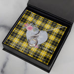 Rising Phoenix Necklace - Valentine Necklace Clan Barclay Tartan Gift for Girlfriend, Gift for My Wife Rising Phoenix Necklace