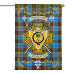House Flag - Anderson Irish Shield Celtic Cross Tartan Garden Flag St Patrick's Day Garden Flag