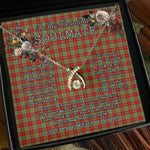 To My Beautiful Soulmate Necklace In Your Eyes I Have Found My Home Clan Leask Modern Tartan Wishbone Dancing Necklace