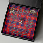 To My Beautiful Soulmate Necklace In Your Eyes I Have Found My Home Clan Hamilton Tartan Crown Pendant Necklace