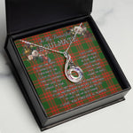 To My Beautiful Soulmate Necklace In Your Eyes I Have Found My Home Clan MenZies Tartan Rising Phoenix Necklace