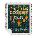 Personalized Gift Tartan Plaid Blanket Clan MacKay With Christmas Cookie Baking Crew Christmas Gift Sherpa Blanket, tartan sherpa blanket,buffalo plaid sherpa blanket,christmas sherpa blanket,Christmas Throw Blanket,green plaid sherpa blanket,green sherpa blanket