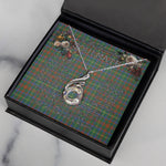To My Beautiful Soulmate Necklace In Your Eyes I Have Found My Home Clan MacKintosh Hunting Tartan Rising Phoenix Necklace