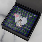 Rising Phoenix Necklace - Valentine Necklace Clan Sempill Tartan Gift for Girlfriend, Gift for My Wife Rising Phoenix Necklace