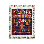 Personalized Gift Tartan Plaid Blanket Clan Pennycook With Christmas Cookie Baking Crew Christmas Gift Blanket, Plaid Blanket, Christmas Fleece Blanket, Christmas Blanket, Tartan Blanket, Scottish Blanket, Scotland Blanket, Family Name Blanket, Custom Blanket, Personalized Blanket
