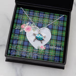 Sea Turtle Necklace Gift for My Beautiful Girlfriend Valentines Necklace Clan Gordon Old Ancient Tartan Blue Turtle Necklace