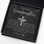 Cross Dancing Necklace - Grandmother Necklace, To My Beautiful Grandmother Necklace, Mother's Day Gift For Grandma Grandmother, Thank You