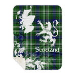 Sherpa Blanket - Tartan Blanket Thistle and Lion Scottish Clan Mow Plaid Blanket, plaid sherpa blanket queen,purple sherpa blanket,queen sherpa blanket,queen size sherpa blanket,red sherpa blanket,scottish tartan blankets,sherpa blanket,sherpa christmas blanket
