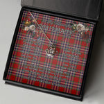 To My Beautiful Soulmate Necklace In Your Eyes I Have Found My Home Clan MacFarlane Red Tartan Crown Pendant Necklace