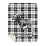 Scotstee Shop Plaid Tartan Blanket With Moose Clan Erskine Black and White Plaid Blanket, plaid blanket australia,plaid blanket canada,plaid christmas blanket,plaid fleece sherpa blanket,plaid sherpa blanket canada,plaid sherpa blanket lipstick,plaid sherpa blanket pink,plaid sherpa blanket queen