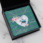Sea Turtle Necklace Gift for My Beautiful Girlfriend Valentines Necklace Clan Irvine Ancient Tartan Blue Turtle Necklace